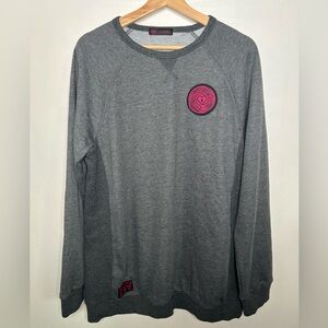 Dutch Bros Gray Sweatshirt with Pink Logo